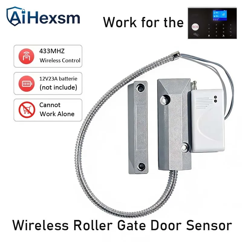 New 433MHz Wireless Metal Door Sensor, Door Magnet Alarm, Outdoor Waterproof,For our GSM G30 G12 PG103 Home Burglar Alarm System
New 433MHz Wireless Metal Door Sensor, Door Magnet Alarm, Outdoor Waterproof,For our GSM G30 G12 PG103 Home Burglar Alarm System