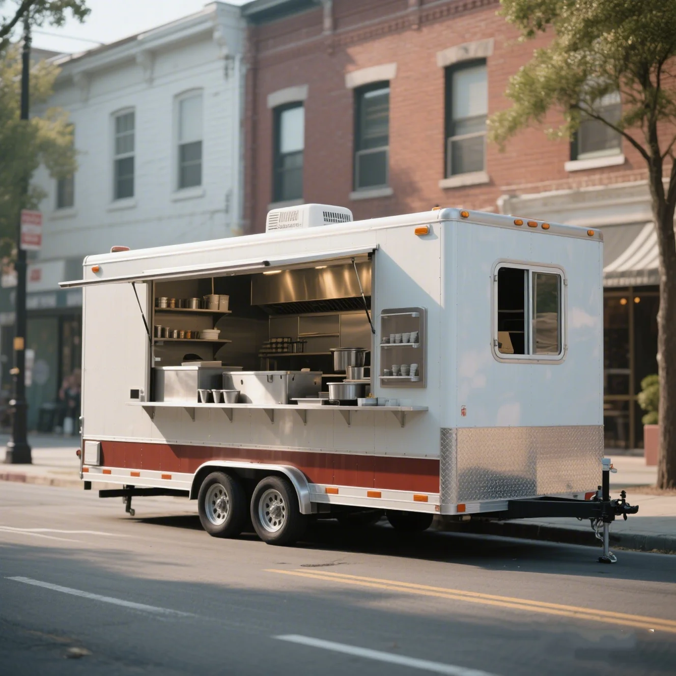 Mobile Catering Trailer For Bakery Winery With Display And Tasting Counter Commercial Outdoor Street Vending Mobile Kitchen Cart
Mobile Catering Trailer For Bakery Winery With Display And Tasting Counter Commercial Outdoor Street Vending Mobile Kitchen Cart