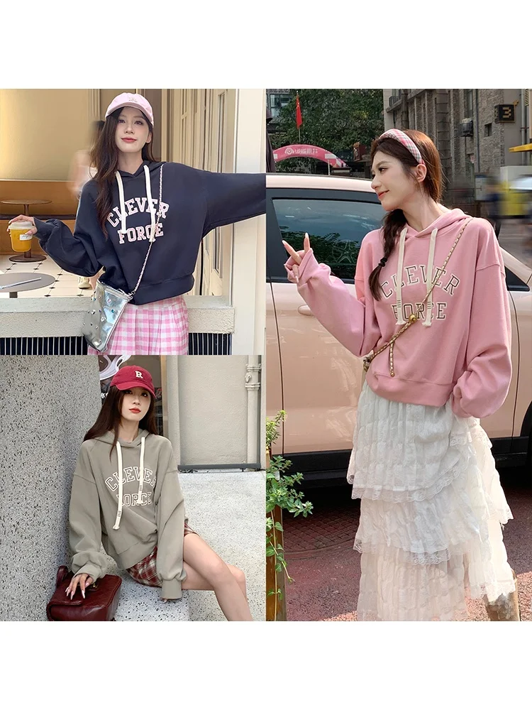 Slim Fit Women's Hoodie Long Sve Cotton Crew Ne Printed Letter Casual Comfortable Base Layer irt Korean Sle Spring
Slim Fit Women's Hoodie Long Sve Cotton Crew Ne Printed Letter Casual Comfortable Base Layer irt Korean Sle Spring