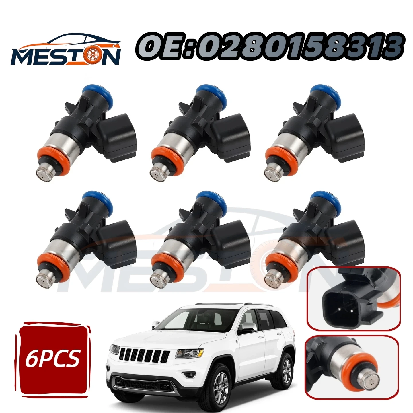 6Pcs Fuel Injectors 0280158233 5184085AC FJ1147 for Jeep Grand Cherokee for Dodge Avenger Journey Durango for Chrysler 3.6L
6Pcs Fuel Injectors 0280158233 5184085AC FJ1147 for Jeep Grand Cherokee for Dodge Avenger Journey Durango for Chrysler 3.6L