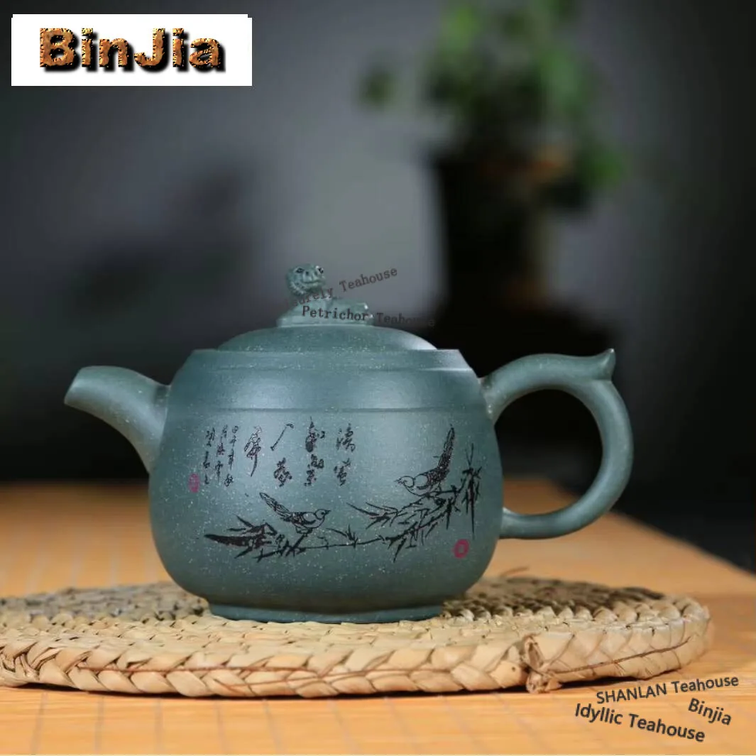 330 мл Эстетический Исин Фиолетовая Глина Чайники Мастер Ручной Работы Зеленый Лев Горшок Сырой Руд Зеленая Грязь Чайник Zisha Чайный Набор Поставки Ремесло
330 мл Эстетический Исин Фиолетовая Глина Чайники Мастер Ручной Работы Зеленый Лев Горшок Сырой Руд Зеленая Грязь Чайник Zisha Чайный Набор Поставки Ремесло