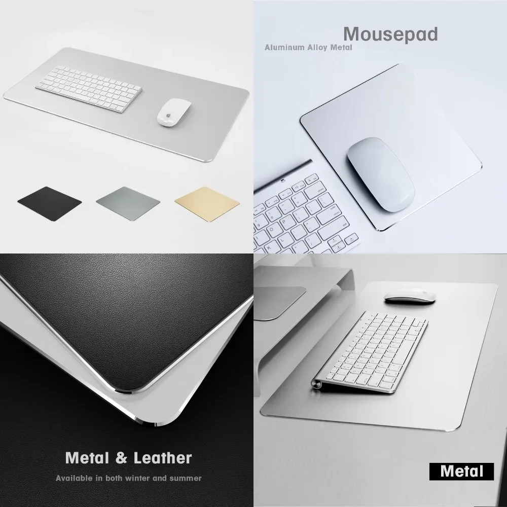 NEW Metal Aluminum Mouse pad Mat Hard Smooth Thin Mousead Double Side Waterproof Gamer Computer Mouse Mat For Office Home
NEW Metal Aluminum Mouse pad Mat Hard Smooth Thin Mousead Double Side Waterproof Gamer Computer Mouse Mat For Office Home