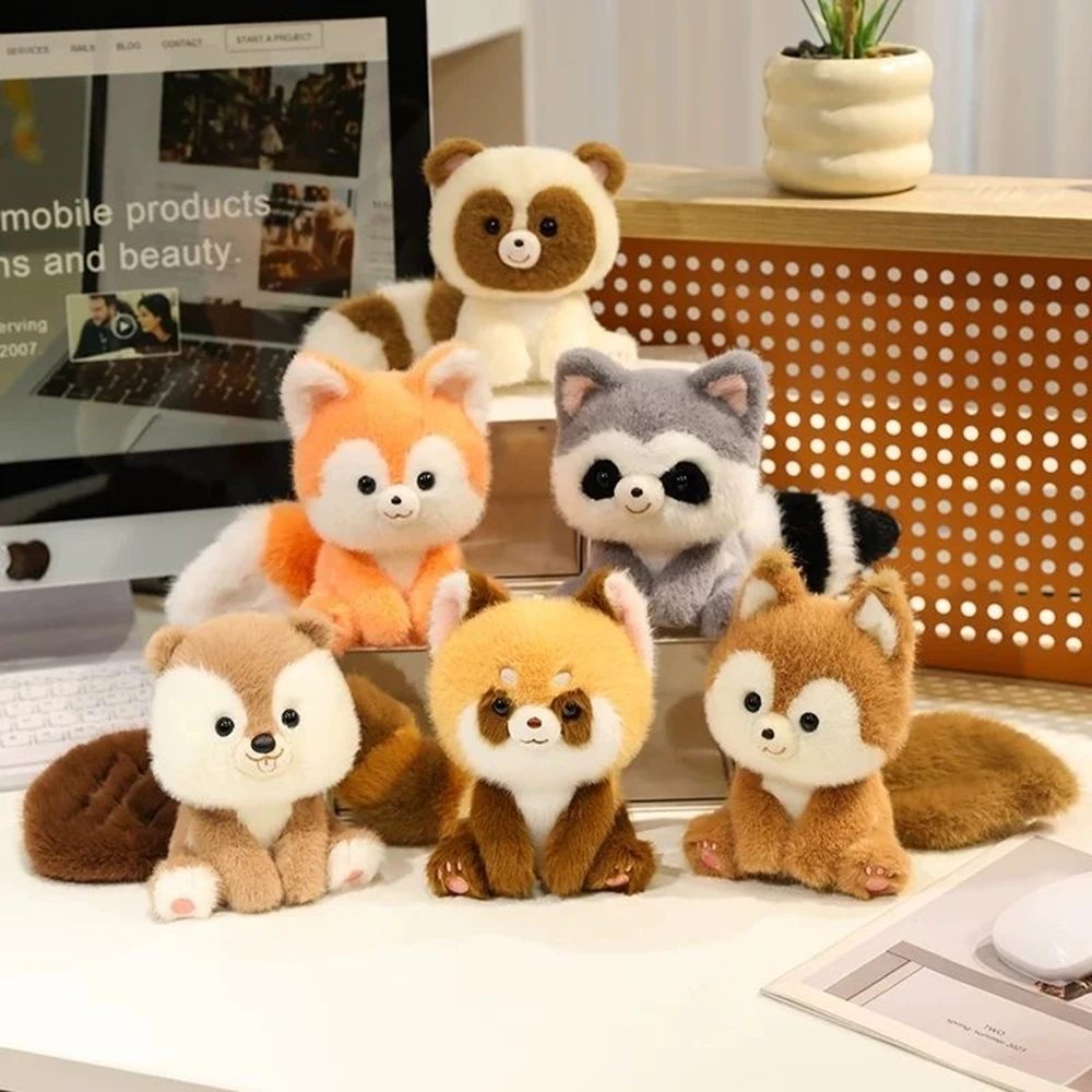 Kawaii Baby Animal Plush Toys Cute Mini Squirrel Raccoon Fox Beaver Doll Funny Lying&Sitting Pose Cartoon Desktop Pets Nice Gift
Kawaii Baby Animal Plush Toys Cute Mini Squirrel Raccoon Fox Beaver Doll Funny Lying&Sitting Pose Cartoon Desktop Pets Nice Gift