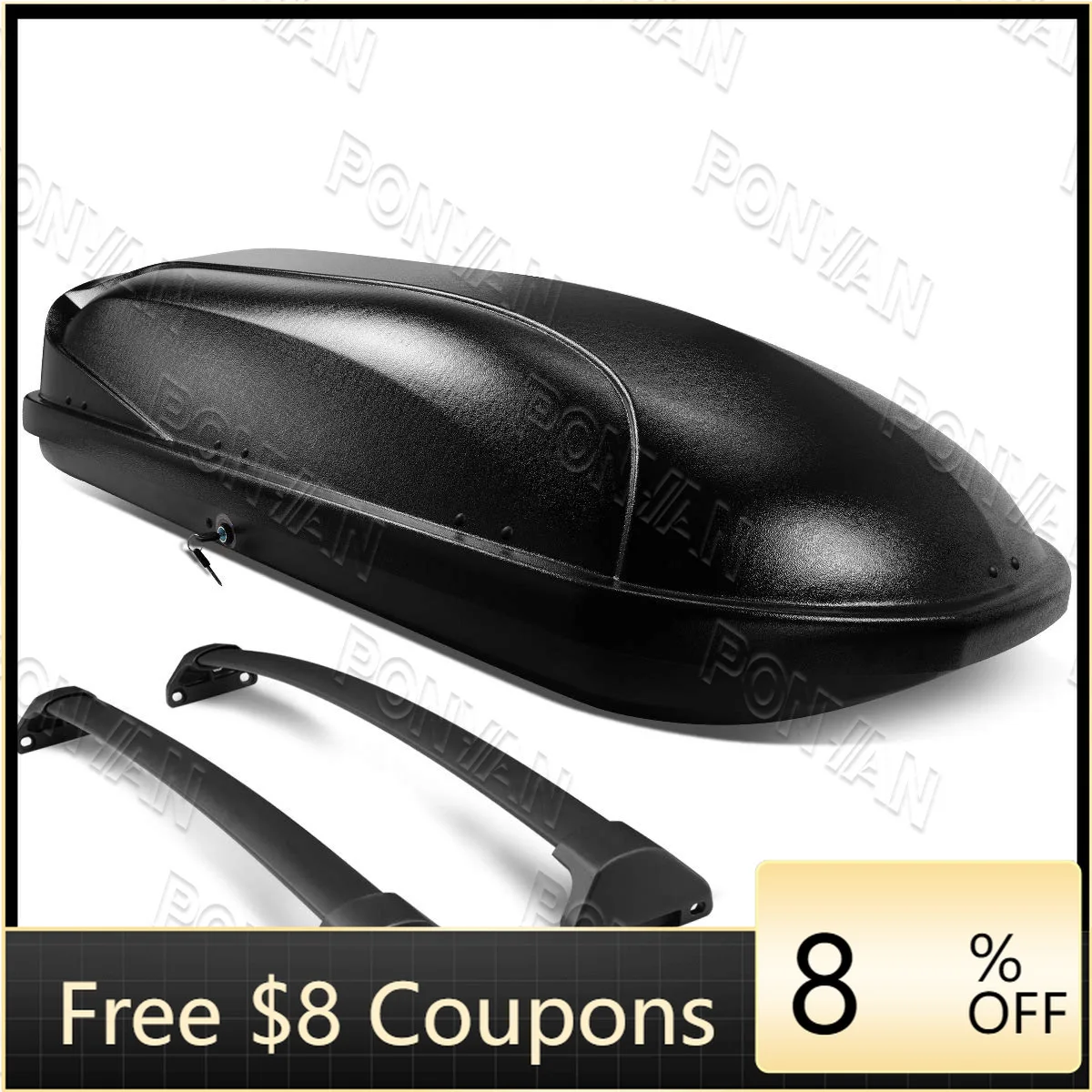 ZAIQU Roof Box for Acura MDX 14-18 PONYAN Aluminum Alloy Roof Cross Bar Set Waterproof ABS Lock Suitcase (Black) ABS
ZAIQU Roof Box for Acura MDX 14-18 PONYAN Aluminum Alloy Roof Cross Bar Set Waterproof ABS Lock Suitcase (Black) ABS