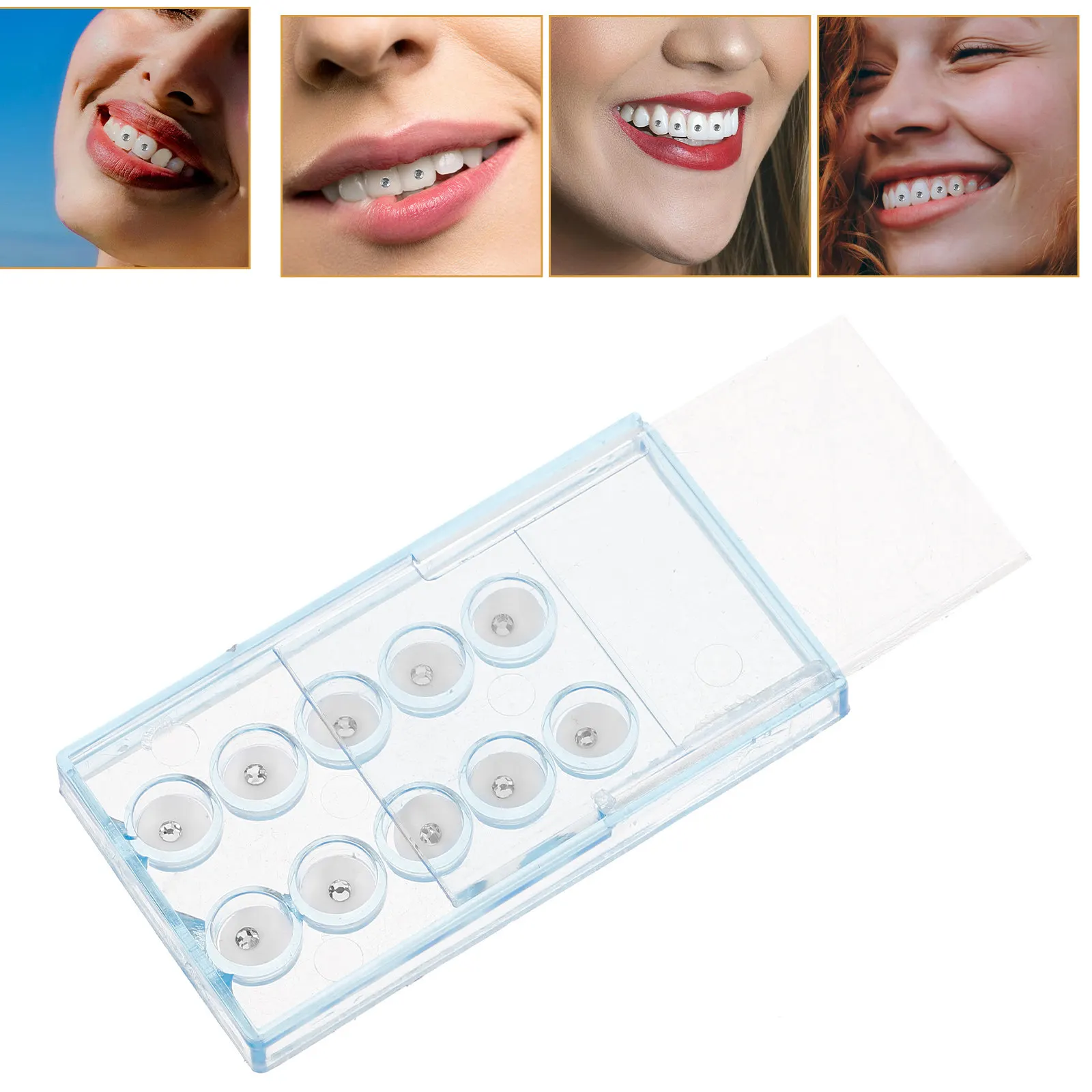 10Pcs Tooth Jewelry Kit Decorative Teeth Gems Rhinestone Dental Jewels for Women Girls Stylish Charm Decoration Set
10Pcs Tooth Jewelry Kit Decorative Teeth Gems Rhinestone Dental Jewels for Women Girls Stylish Charm Decoration Set