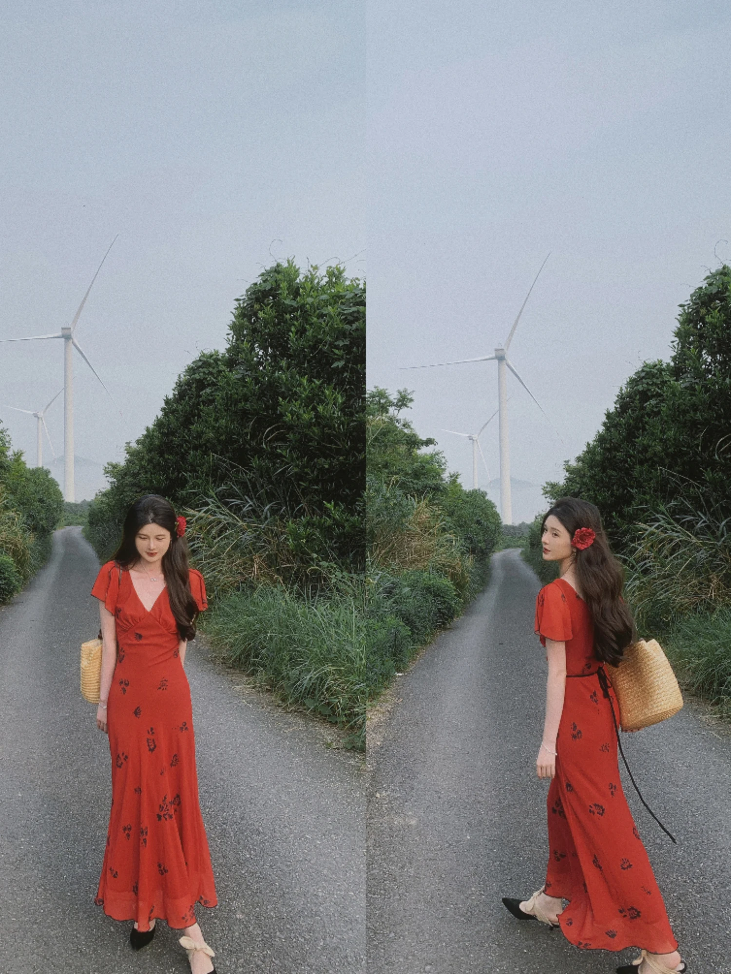 Red Rose Asymmetrical High Waist Long Dr V-ne Svel French Sle Floral Print S-aped Silhouette Summer 2024
Red Rose Asymmetrical High Waist Long Dr V-ne Svel French Sle Floral Print S-aped Silhouette Summer 2024