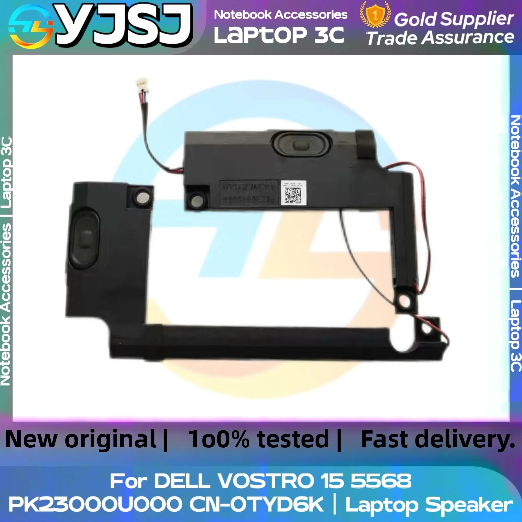 New Original Laptop Notebook Audio Speaker For DELL VOSTRO 15 5568 V5568 built-in left and right speakers PK23000U000 CN-0TYD6K
New Original Laptop Notebook Audio Speaker For DELL VOSTRO 15 5568 V5568 built-in left and right speakers PK23000U000 CN-0TYD6K