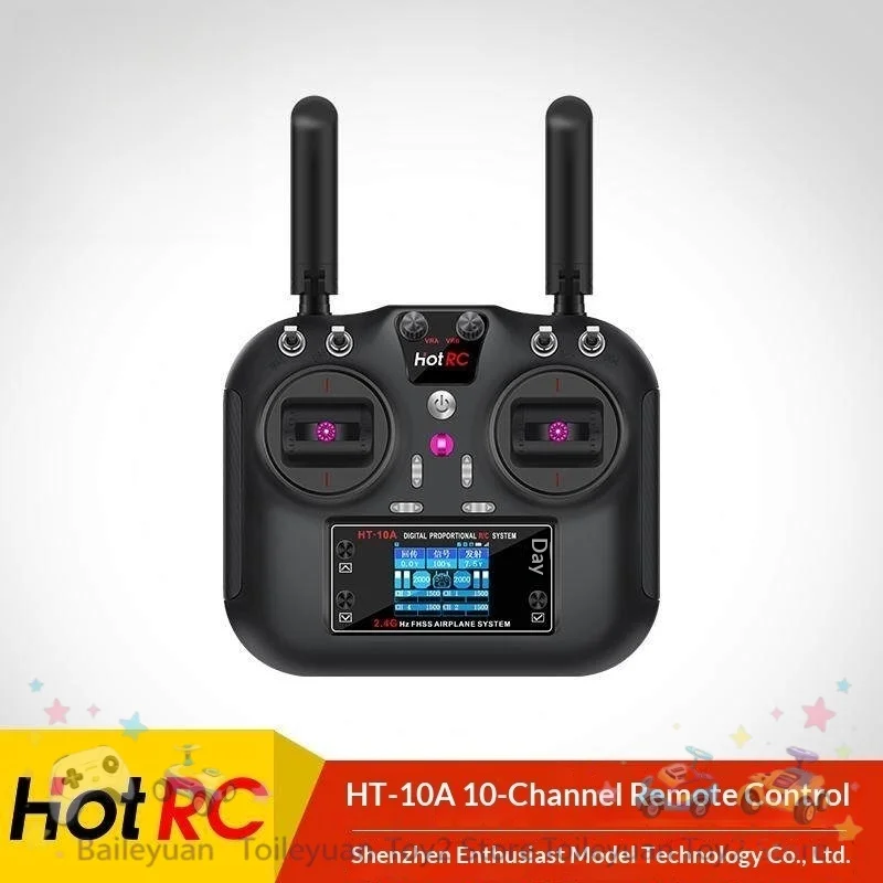 HotRC Rc Transmitter HT10A 10 Channel 24G Updated Multi Function Digital Proportional Remote Controller For Rc Airplane Drone
HotRC Rc Transmitter HT10A 10 Channel 24G Updated Multi Function Digital Proportional Remote Controller For Rc Airplane Drone
