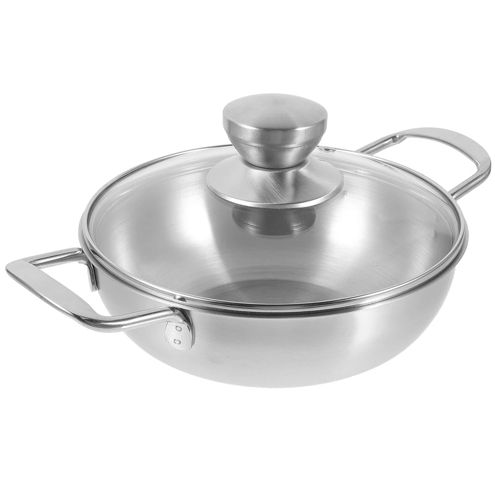 Portable Outdoor Pot 20cm Mini Hot Pot Double Handles Non-stick Pan Smooth Surface Easy Clean Heat Resistant Stainless Steel Wok
Portable Outdoor Pot 20cm Mini Hot Pot Double Handles Non-stick Pan Smooth Surface Easy Clean Heat Resistant Stainless Steel Wok