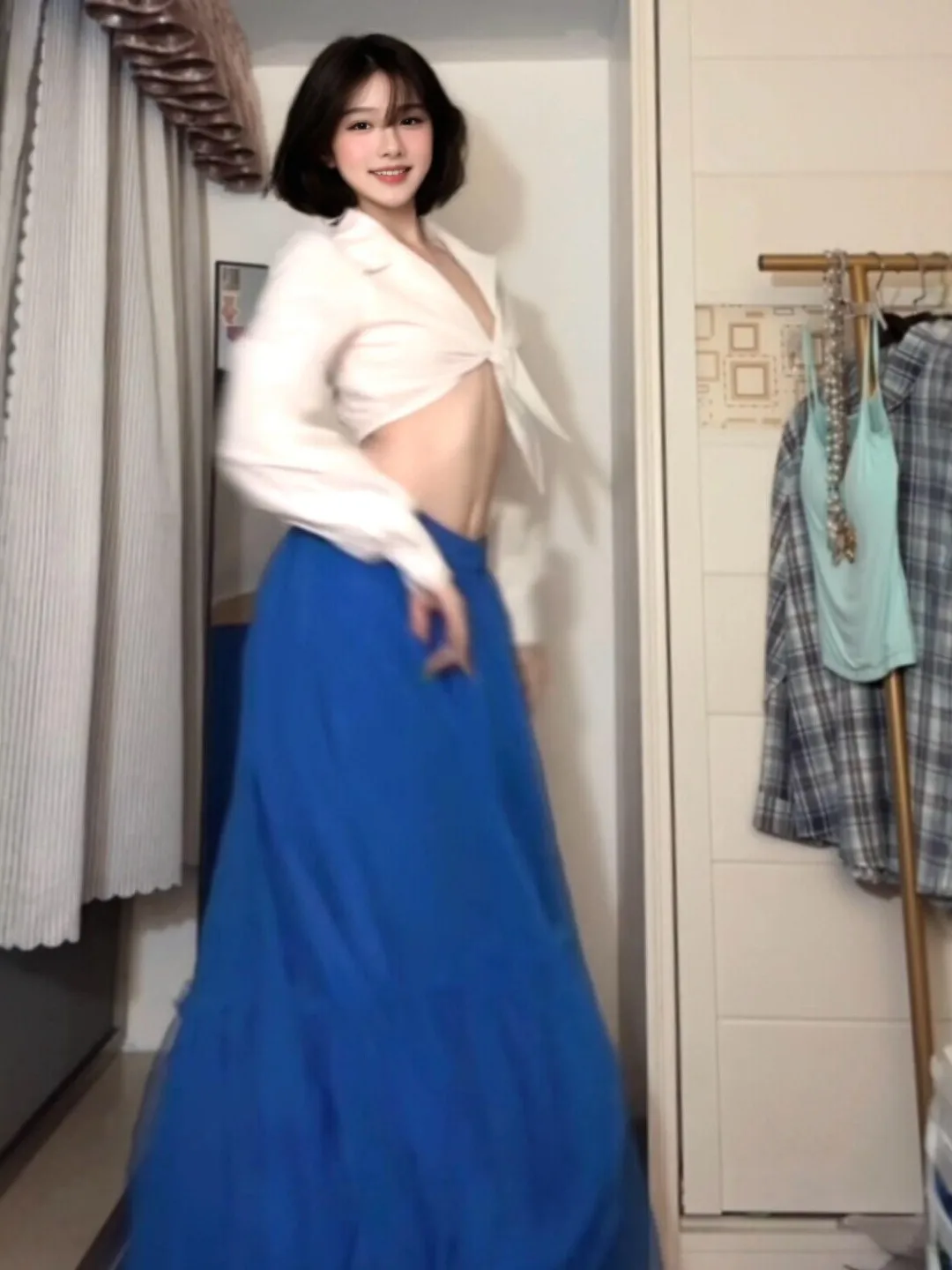 Gentle Wind Beautiful Half-Skirt Set Soft Mesh Top And Skirt Two-Piece Ensemble Youthful Summer Outfit Casual Cotton Blend
Gentle Wind Beautiful Half-Skirt Set Soft Mesh Top And Skirt Two-Piece Ensemble Youthful Summer Outfit Casual Cotton Blend