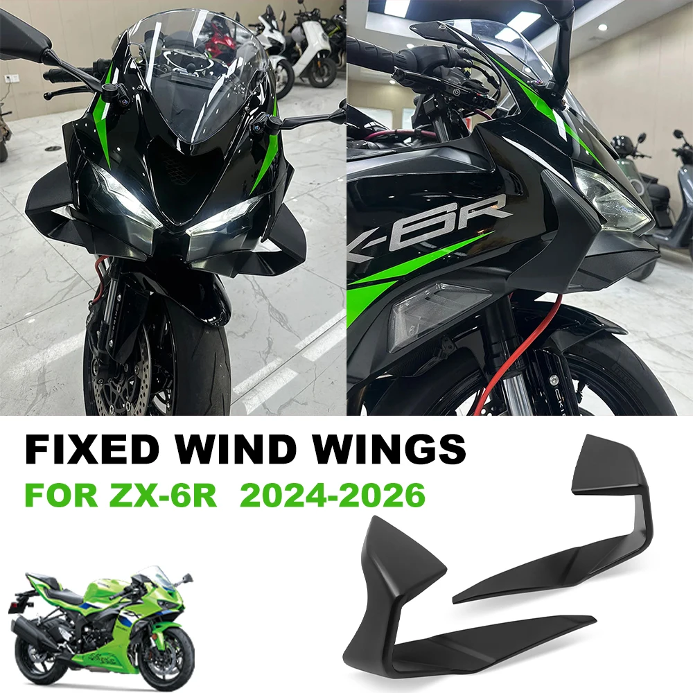 Аэродинамический передний обтекатель-спойлер (винглет) для мотоцикла Kawasaki ZX-6R 2024 2025 2026 zx6r
Аэродинамический передний обтекатель-спойлер (винглет) для мотоцикла Kawasaki ZX-6R 2024 2025 2026 zx6r