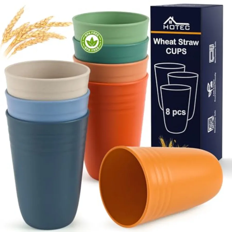 8-Pack 15oz Plastic Cups, BPA-Free Reusable Drinking Cup set, Unbreakable Tumblers, Dishwasher Safe Water Plastic Glasses
8-Pack 15oz Plastic Cups, BPA-Free Reusable Drinking Cup set, Unbreakable Tumblers, Dishwasher Safe Water Plastic Glasses
