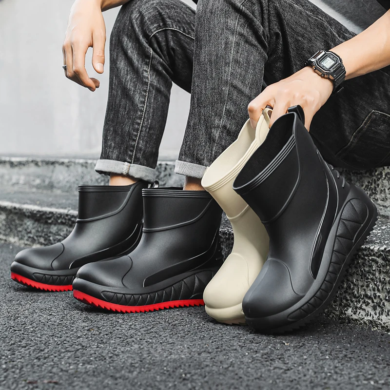Сказочные резиновые сапоги до середины икры для мужчин, кухонные рабочие нескользящие водонепроницаемые ботинки для автомобилей ожидания и уличи
Сказочные резиновые сапоги до середины икры для мужчин, кухонные рабочие нескользящие водонепроницаемые ботинки для автомобилей ожидания и уличи