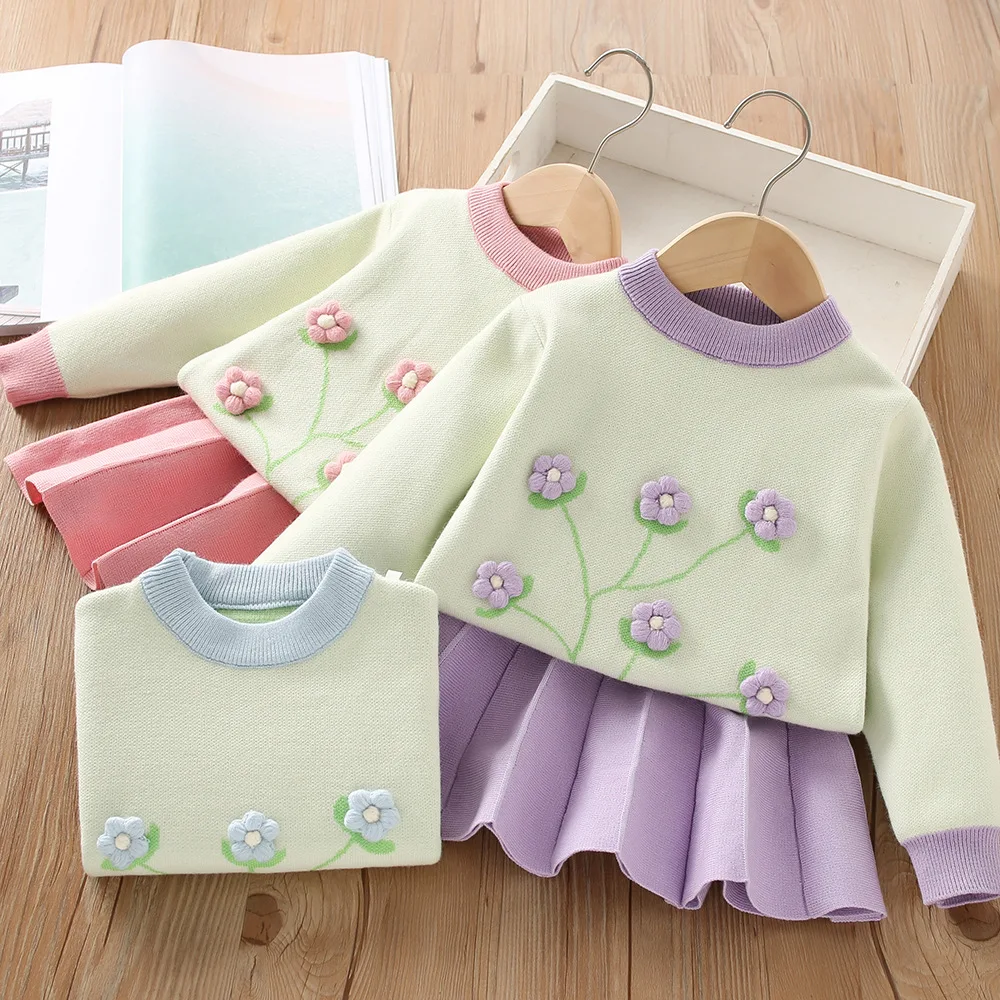 Girls Knitted Dress Clothes Sets Spring Autumn Children Woolen Sweaters Coats Skirts 2pcs Party Suit For Baby Christmas Costume
Girls Knitted Dress Clothes Sets Spring Autumn Children Woolen Sweaters Coats Skirts 2pcs Party Suit For Baby Christmas Costume