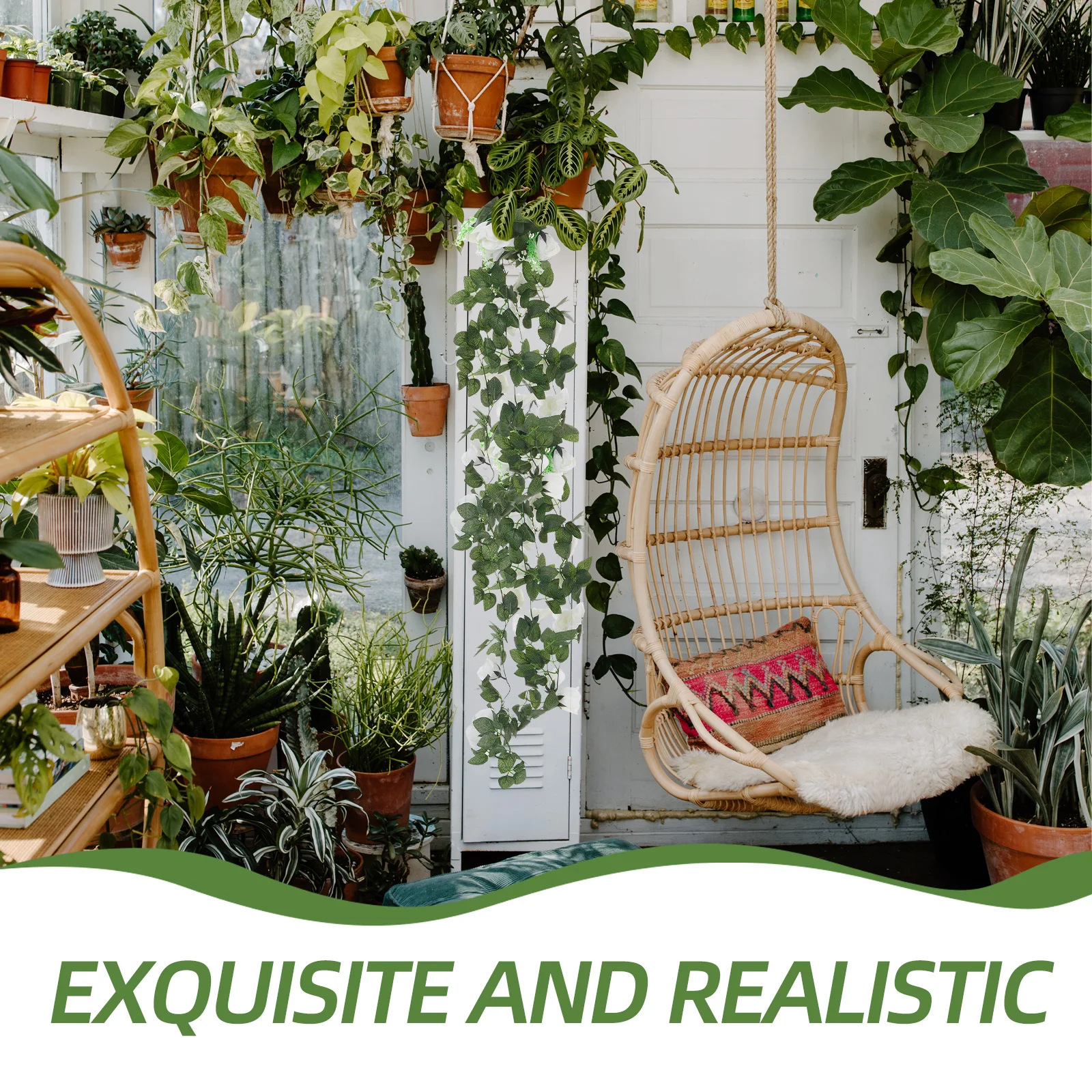 2 Pcs Artificial Rose Vines Simulated Rattan Fake Flowers Faux Greenery Garland Beige Mother
2 Pcs Artificial Rose Vines Simulated Rattan Fake Flowers Faux Greenery Garland Beige Mother