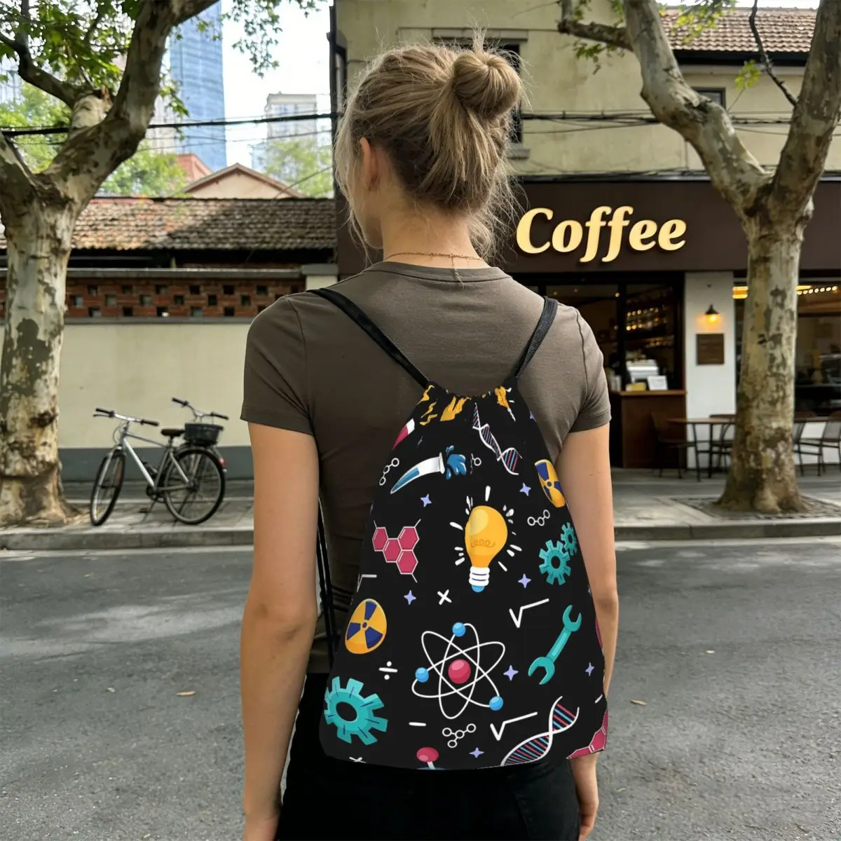 STEM Icons Pattern Science Engineering Backpacks Casual Drawstring Bags Shoes Bag Book Bags for Man Woman Students
STEM Icons Pattern Science Engineering Backpacks Casual Drawstring Bags Shoes Bag Book Bags for Man Woman Students