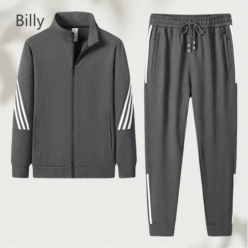 Billy Весенне-Осенняя повседневная мужская спортивная одежда для бега, мужской комплект из двух предметов для бега, одежда больших размеров, верхняя одежда, роскошный дизайнер
Billy Весенне-Осенняя повседневная мужская спортивная одежда для бега, мужской комплект из двух предметов для бега, одежда больших размеров, верхняя одежда, роскошный дизайнер