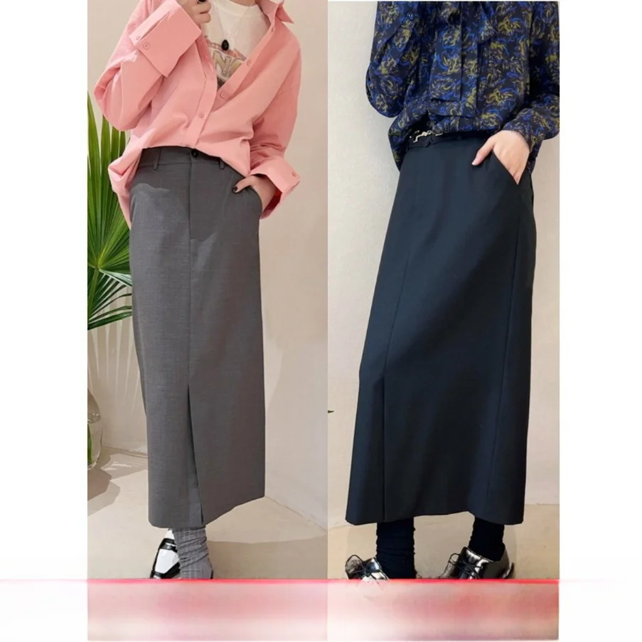 Classic Winni Celh Spring Summer High Waist Pencil Skirt Straight Cut Mid-Length Women's Faion Slimming Split Design
Classic Winni Celh Spring Summer High Waist Pencil Skirt Straight Cut Mid-Length Women's Faion Slimming Split Design