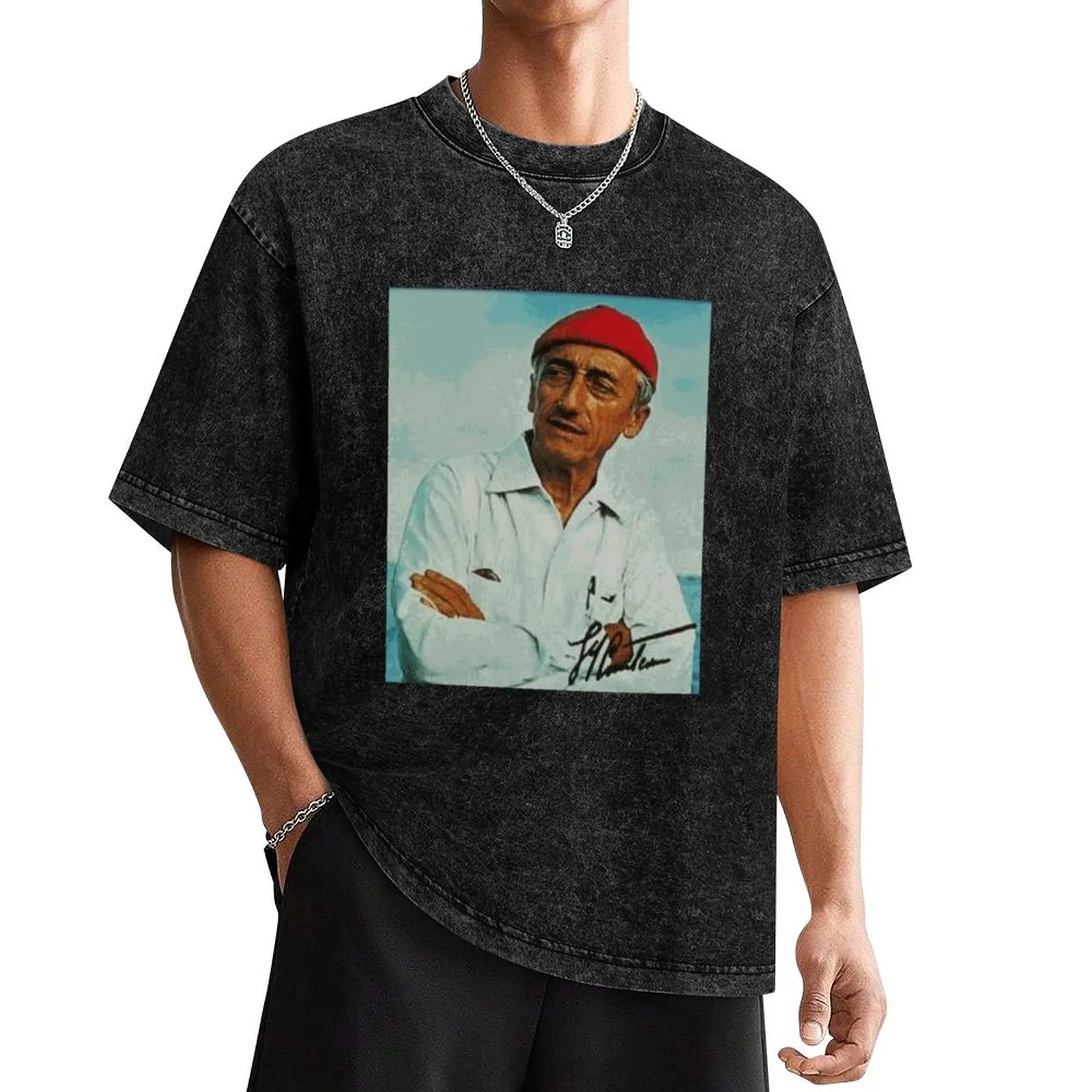 Jacques Cousteau T-Shirt T-Shirt cotton man t-shirts quick-drying boys animal print baggy shirts Short sleeve tee men
Jacques Cousteau T-Shirt T-Shirt cotton man t-shirts quick-drying boys animal print baggy shirts Short sleeve tee men