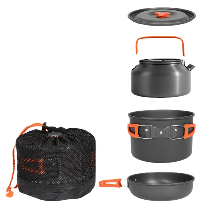 Camping Cookware Kit Outdoor Aluminum Cooking Set Water Kettle Pan Pot Travelling Hiking Picnic BBQ Tableware Equipment
Camping Cookware Kit Outdoor Aluminum Cooking Set Water Kettle Pan Pot Travelling Hiking Picnic BBQ Tableware Equipment
