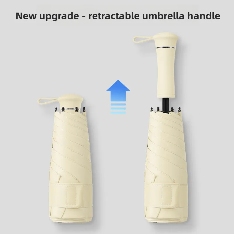 Super Light 5 Folding Capsule Umbrella Women UV Protection Black Glue Pocket Sun Rain Dual Use Parasol
Super Light 5 Folding Capsule Umbrella Women UV Protection Black Glue Pocket Sun Rain Dual Use Parasol