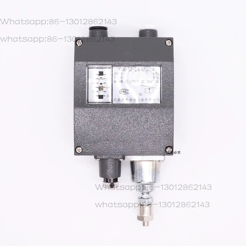 YWK-50-C type pressure controller YK small marine pressure controller relay 1/2MPa pressure switch
YWK-50-C type pressure controller YK small marine pressure controller relay 1/2MPa pressure switch