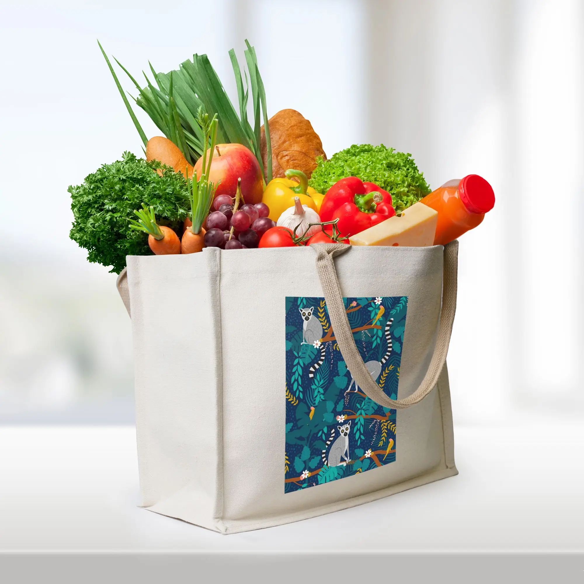 Сумки для покупок с изображением лемуров в синей джунглях, холщовая сумка-тоут, женская сумка через плечо, дорожная сумка
Сумки для покупок с изображением лемуров в синей джунглях, холщовая сумка-тоут, женская сумка через плечо, дорожная сумка