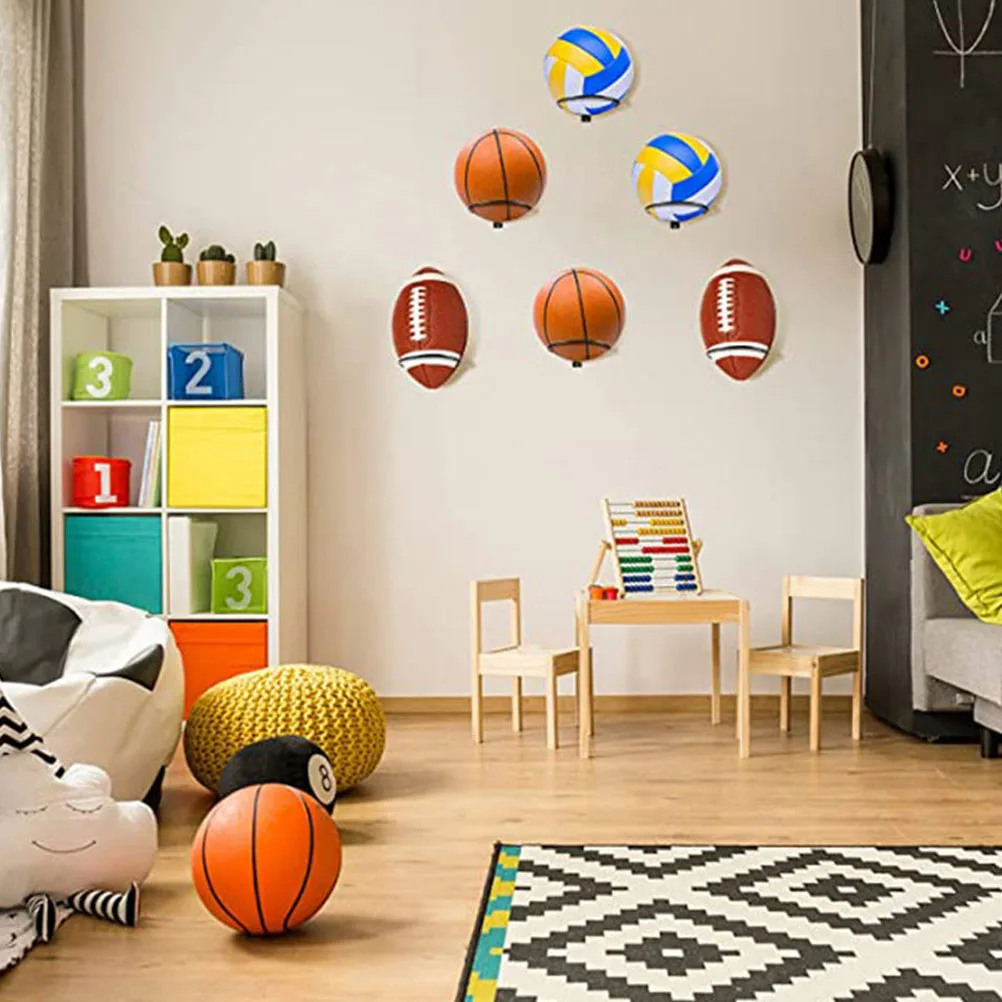 4pcs Ball Holder Rack Basketball Football Storage Display Wall Mounted Iron Practicality Premium Materials
4pcs Ball Holder Rack Basketball Football Storage Display Wall Mounted Iron Practicality Premium Materials