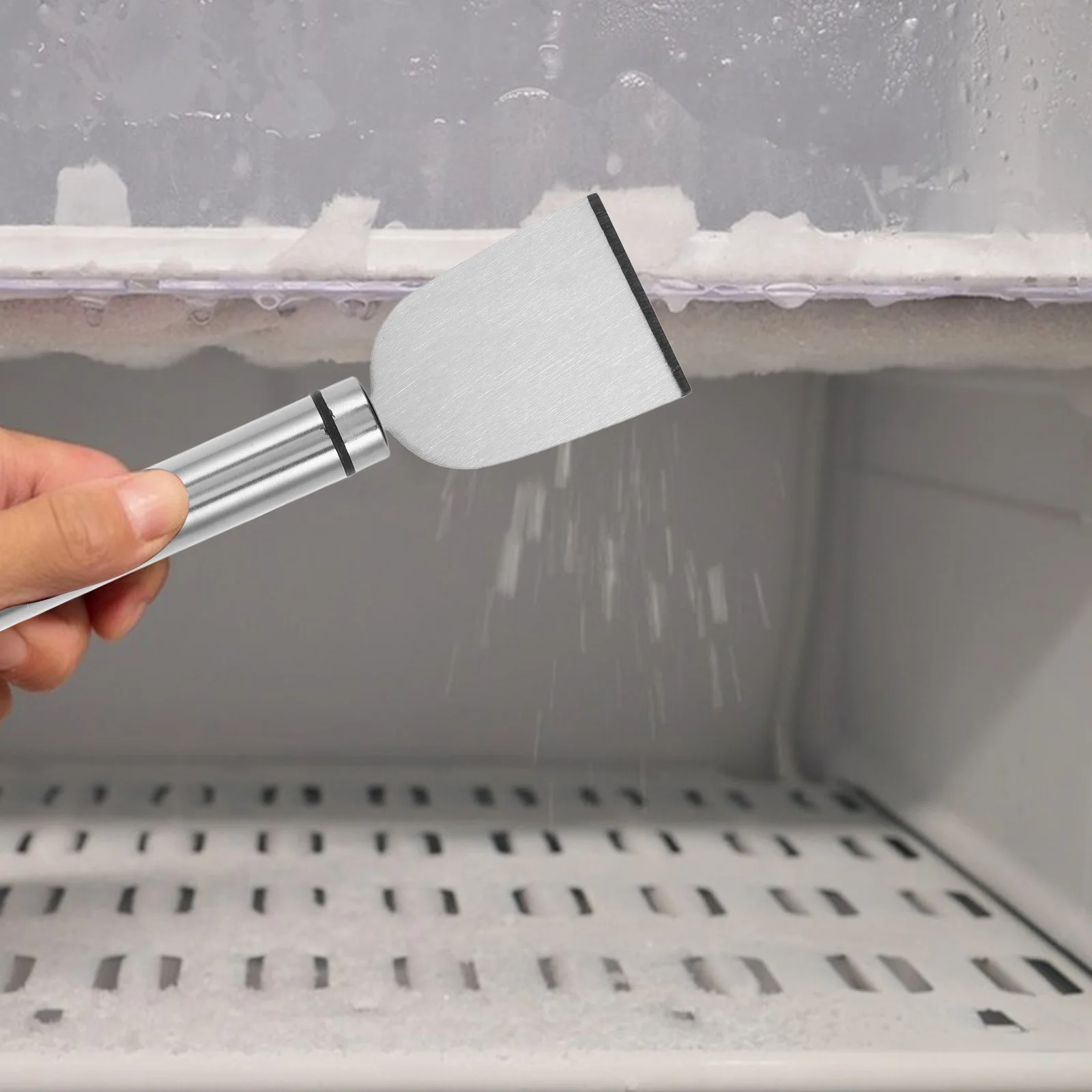 2 Pcs Stainless Steel Icing Spatula Refrigerator Freezer Cleaning Tools Silver Defrosting
2 Pcs Stainless Steel Icing Spatula Refrigerator Freezer Cleaning Tools Silver Defrosting