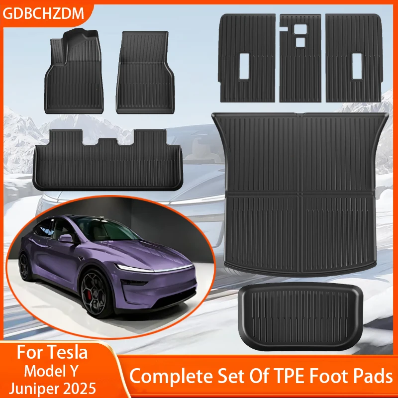 For Tesla New Model Y 2025 Juniper TPE Floor Mats Waterproof Luggage Mat Wear-resistant Foot Pads Trunk Mats Accessories
For Tesla New Model Y 2025 Juniper TPE Floor Mats Waterproof Luggage Mat Wear-resistant Foot Pads Trunk Mats Accessories