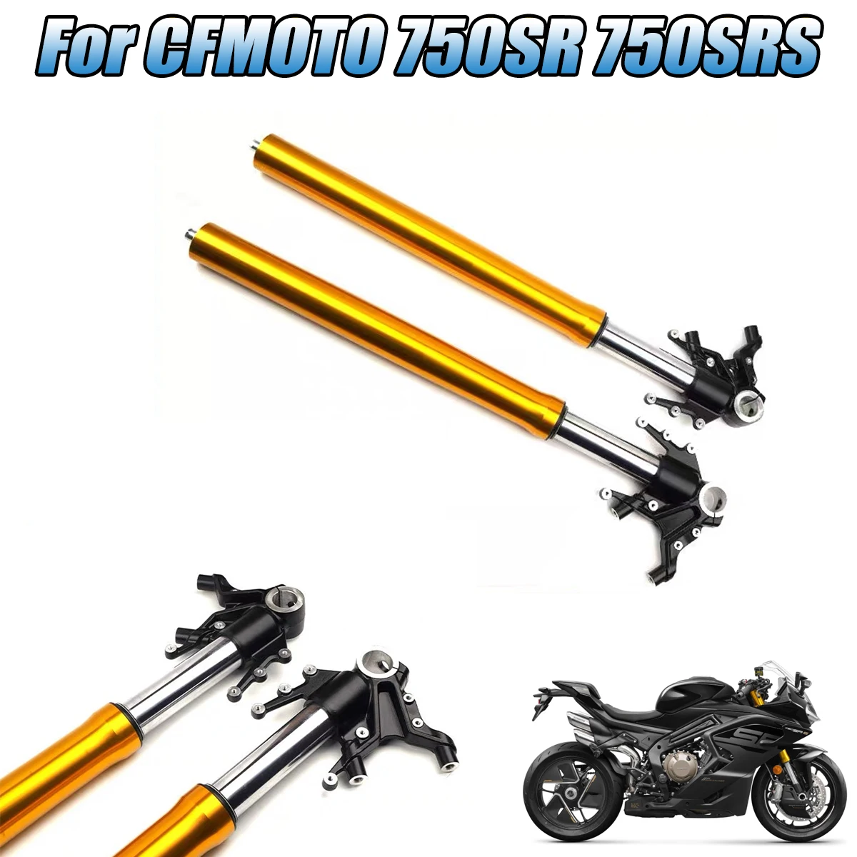 Motorcycle front shock absorber left right front fork shock absorber factory Fit For CFMOTO 750SR 750SRS CF750-2
Motorcycle front shock absorber left right front fork shock absorber factory Fit For CFMOTO 750SR 750SRS CF750-2