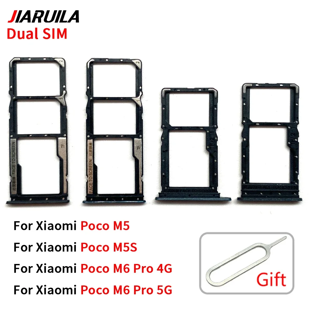 10 шт. для Xiaomi Poco M5 M5S M6 Pro 4G 5G держатель слота для SIM-карты, разъем адаптера, запасные части
10 шт. для Xiaomi Poco M5 M5S M6 Pro 4G 5G держатель слота для SIM-карты, разъем адаптера, запасные части