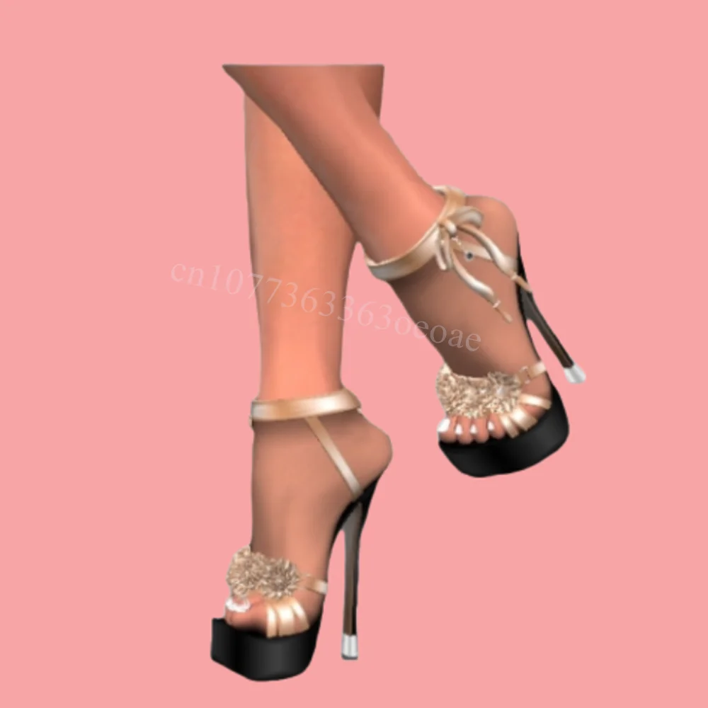 Crystal Flower Open Toe Sandals Bow Knot Decor Platform Shoes for Women Thin High Heels Shoe for Summer 2025 Zapatos Para Mujere
Crystal Flower Open Toe Sandals Bow Knot Decor Platform Shoes for Women Thin High Heels Shoe for Summer 2025 Zapatos Para Mujere