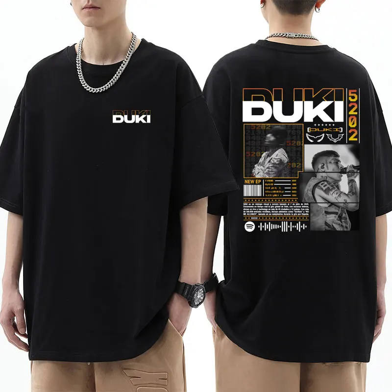 Рэпер Duki Ameri Album Tour 2025 Футболка с графическим рисунком Летняя модная футболка в стиле хип-хоп Мужчины Женщины Harajuku Комфортная футболка Уличная одежда
Рэпер Duki Ameri Album Tour 2025 Футболка с графическим рисунком Летняя модная футболка в стиле хип-хоп Мужчины Женщины Harajuku Комфортная футболка Уличная одежда