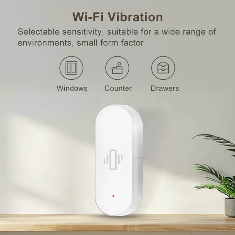 Tuya Wifi Smart Vibration Sensor Motion Detection Real-Time Remote Monitor Alarm For Home Window Drawers
Tuya Wifi Smart Vibration Sensor Motion Detection Real-Time Remote Monitor Alarm For Home Window Drawers