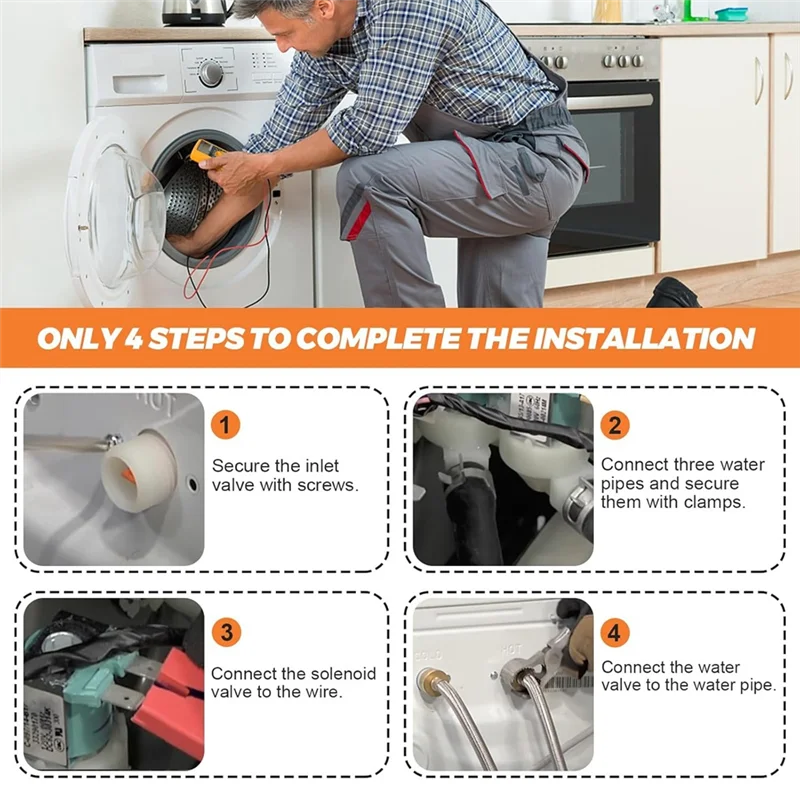 A67P-DC62-00214Q Washer Water Inlet Valve Replacement For Washing Machine Part Water Inlet Solenoid Valve Assembly
A67P-DC62-00214Q Washer Water Inlet Valve Replacement For Washing Machine Part Water Inlet Solenoid Valve Assembly