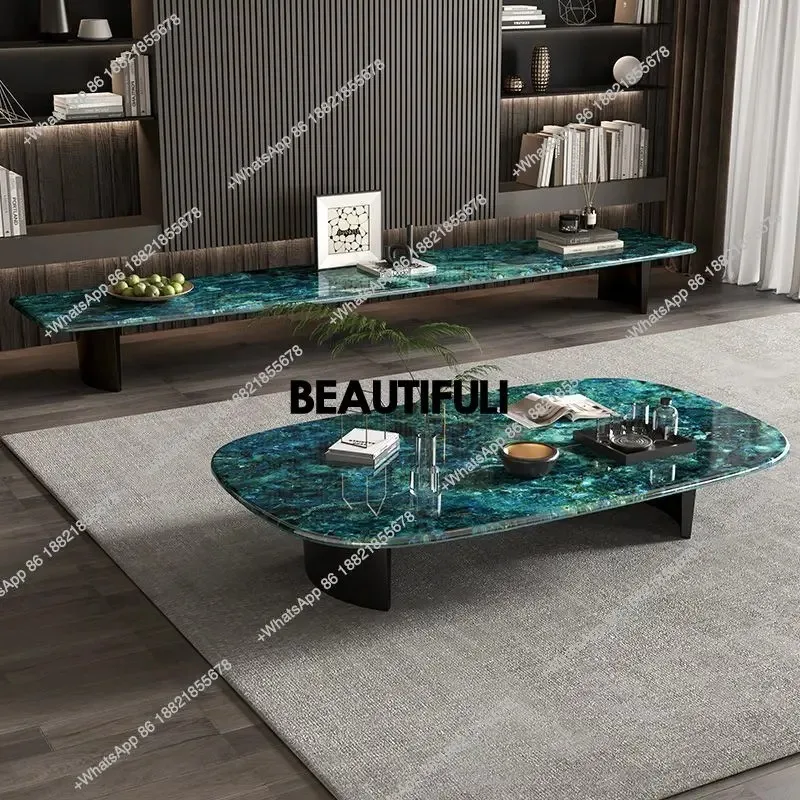 RR Italian minimalist coffee table living room high-end new high-end rock slab creative acrylic suspension
RR Italian minimalist coffee table living room high-end new high-end rock slab creative acrylic suspension