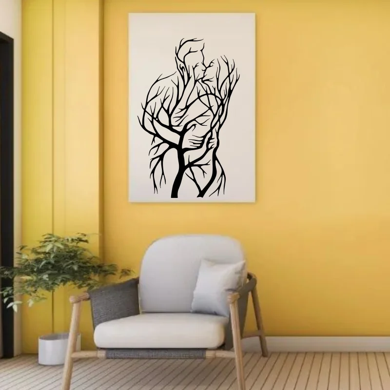 Abstract Tree Kissing Couple Wall car sticker Art for Home, Bar, Kitchen and Coffee Shop Decoration #276
Abstract Tree Kissing Couple Wall car sticker Art for Home, Bar, Kitchen and Coffee Shop Decoration #276