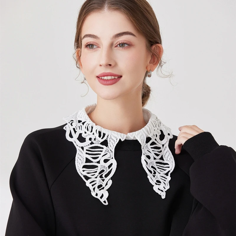 Fake Collar Detachable Half-Shirt Blouse Elegant Women Girls Sweater Shirt Lapel Neck Decoration False Collar
Fake Collar Detachable Half-Shirt Blouse Elegant Women Girls Sweater Shirt Lapel Neck Decoration False Collar