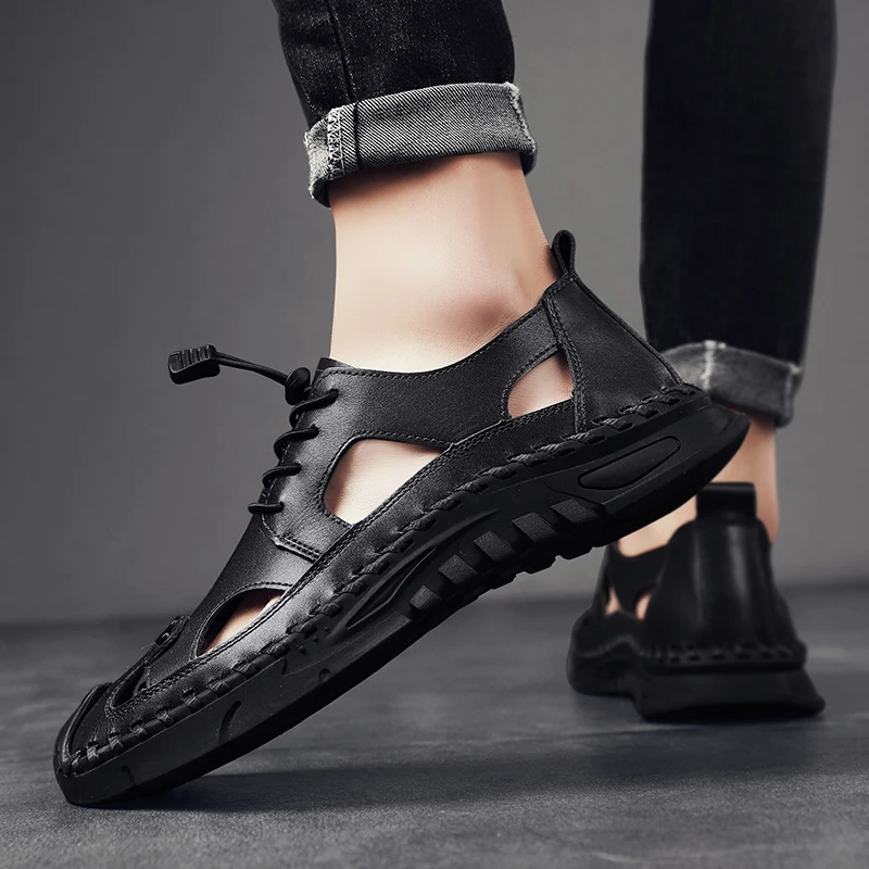 Genuine leather men's shoes Luxury classic business design style Daily Successful people office Leisure outdoor sandals New
Genuine leather men's shoes Luxury classic business design style Daily Successful people office Leisure outdoor sandals New