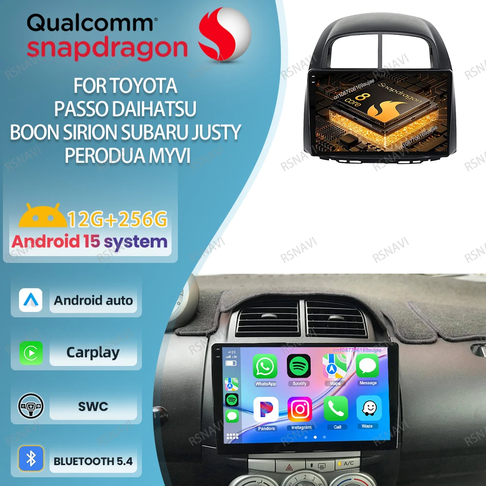 Car Radio Android 15 For Toyota Passo Daihatsu Boon Sirion Subaru Justy Perodua Myvi Viedo Player Autoradio 4G LTE DSP Stereo BT
Car Radio Android 15 For Toyota Passo Daihatsu Boon Sirion Subaru Justy Perodua Myvi Viedo Player Autoradio 4G LTE DSP Stereo BT