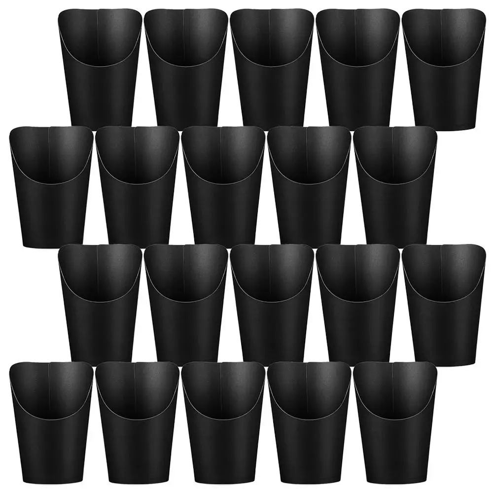50pcs 14oz Thick Black Paper Cups French Fries Snack Containers Disposable Baking Boxes Cups Party Supplies Gift
50pcs 14oz Thick Black Paper Cups French Fries Snack Containers Disposable Baking Boxes Cups Party Supplies Gift