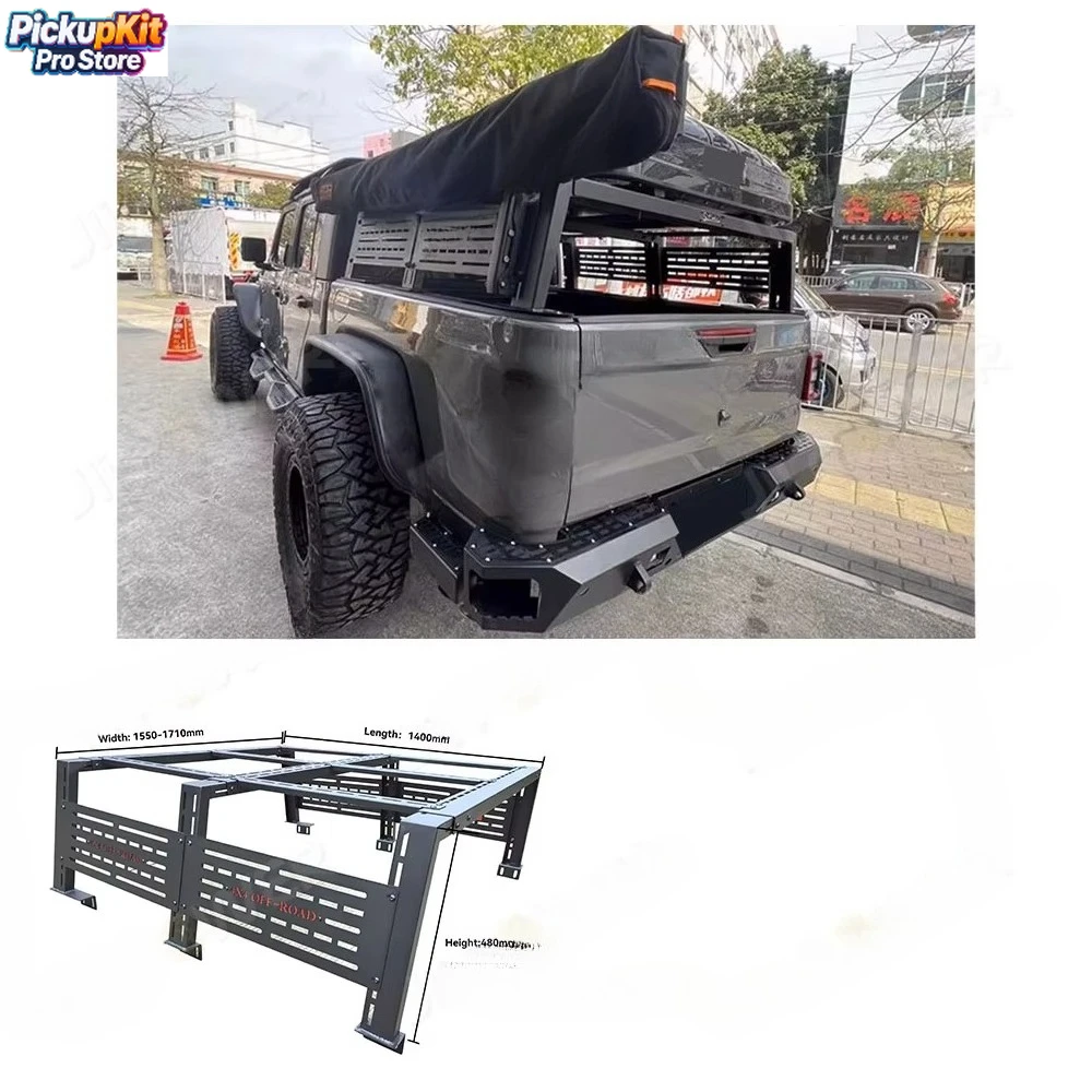 JP16 Universal Adjustable Roll Bar Aluminum Steel Overland Truck Bed Rack for Pickup Ute Tub
JP16 Universal Adjustable Roll Bar Aluminum Steel Overland Truck Bed Rack for Pickup Ute Tub