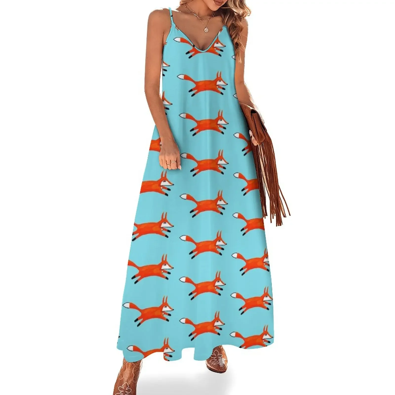 Fox in the Garden Sleeveless Dress long dress women summer women's dresses luxury party dresses woman Dress
Fox in the Garden Sleeveless Dress long dress women summer women's dresses luxury party dresses woman Dress