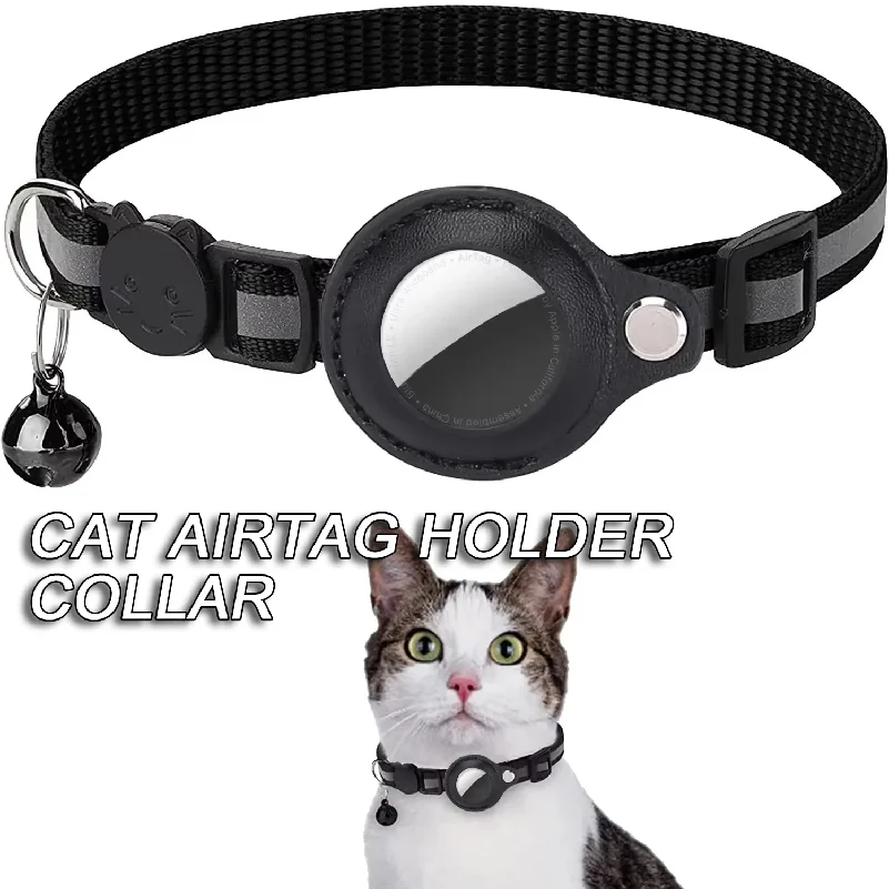 Cat AirTag Holder Collar Breakaway Reflective Strips Adjustable Kitten Collar Waterproof Cat Bell Collar Pet Air Tag Case
Cat AirTag Holder Collar Breakaway Reflective Strips Adjustable Kitten Collar Waterproof Cat Bell Collar Pet Air Tag Case