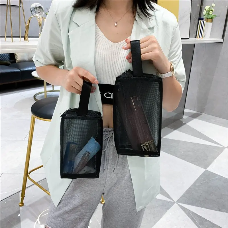Mesh Clear Cosmetic Bags Small Large Black Makeup Bag Portable Travel Toiletry Organizer Case Lipstick Storage Pouch
Mesh Clear Cosmetic Bags Small Large Black Makeup Bag Portable Travel Toiletry Organizer Case Lipstick Storage Pouch