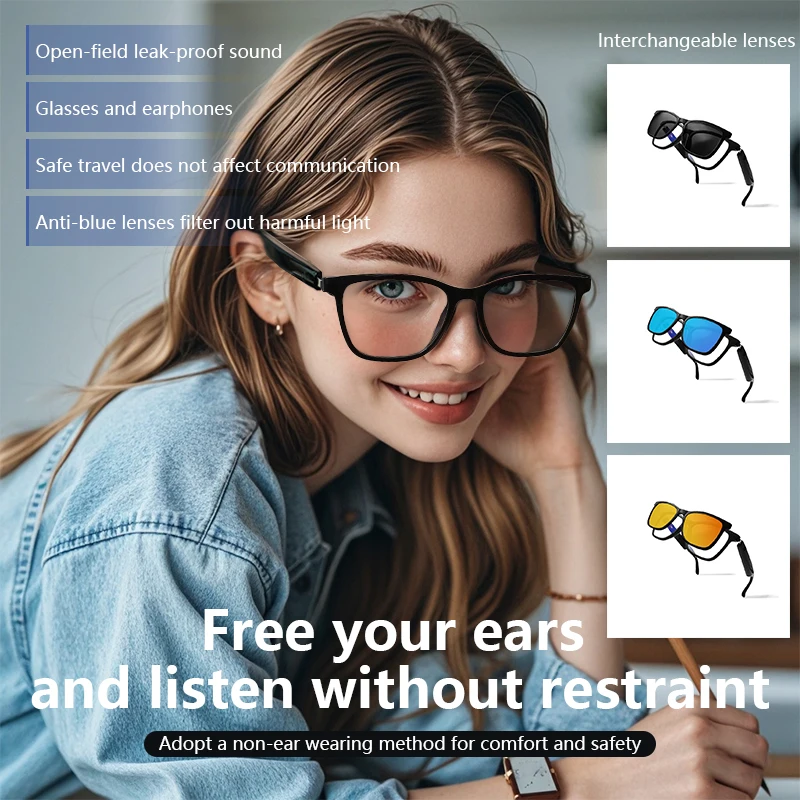 LIGE Bluetooth Smart Sunglasses Magnetic Frame Audio Music Call Antiblue light UV400 Polarized Lens Women Men Smart Glasses 2025
LIGE Bluetooth Smart Sunglasses Magnetic Frame Audio Music Call Antiblue light UV400 Polarized Lens Women Men Smart Glasses 2025