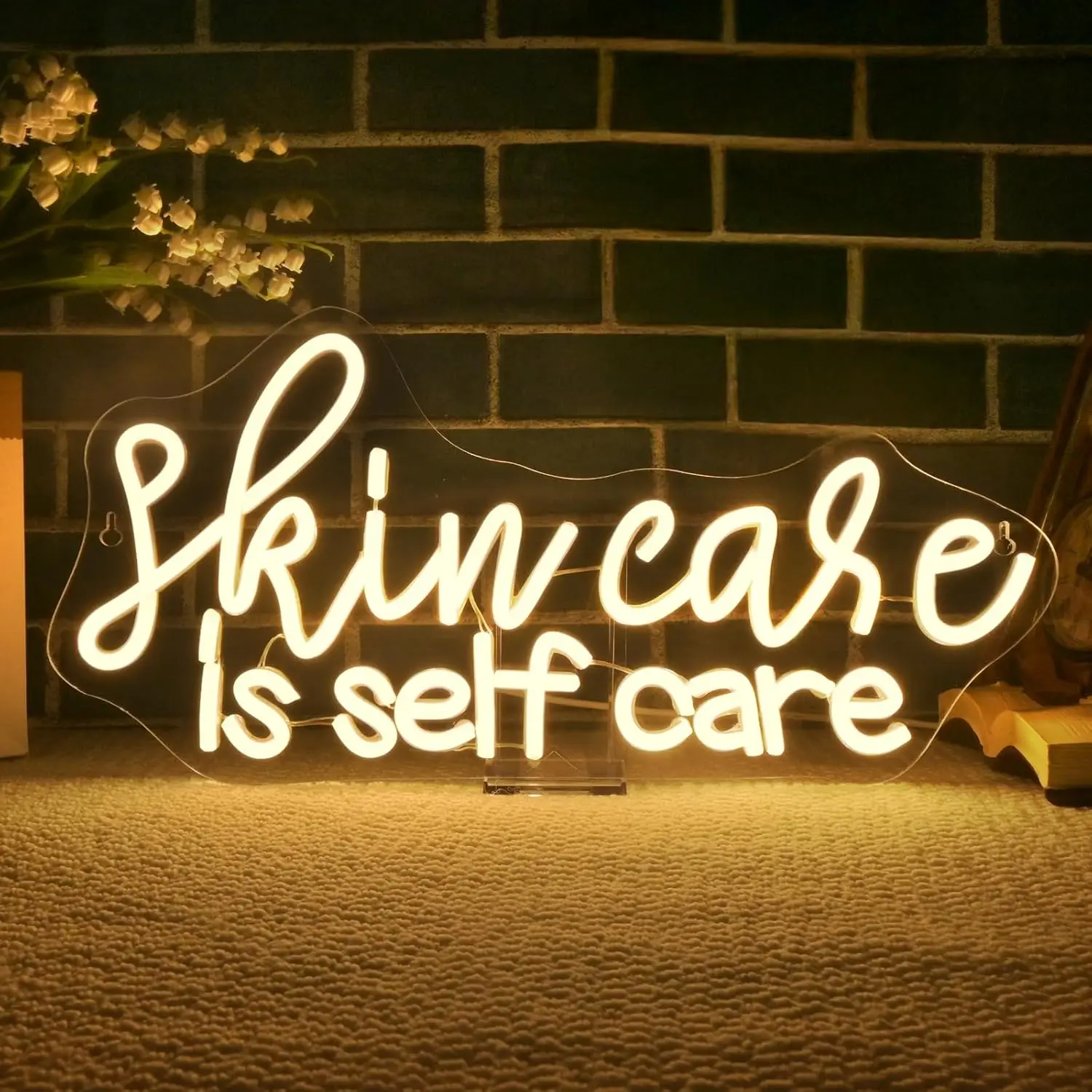 Skin Care Is Self Care Neon Sign Dimmable USB LED Neon Light for Beauty Salon Facial Spa Bathroom Shop Wall Decor Gifts
Skin Care Is Self Care Neon Sign Dimmable USB LED Neon Light for Beauty Salon Facial Spa Bathroom Shop Wall Decor Gifts