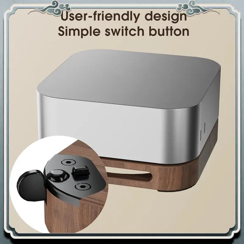 Premium Desktop Base Stand For 2024 Mac Mini M4/M4 Pro Cool Stand External Switch Button Heightened Dustproof Design PC Holder
Premium Desktop Base Stand For 2024 Mac Mini M4/M4 Pro Cool Stand External Switch Button Heightened Dustproof Design PC Holder