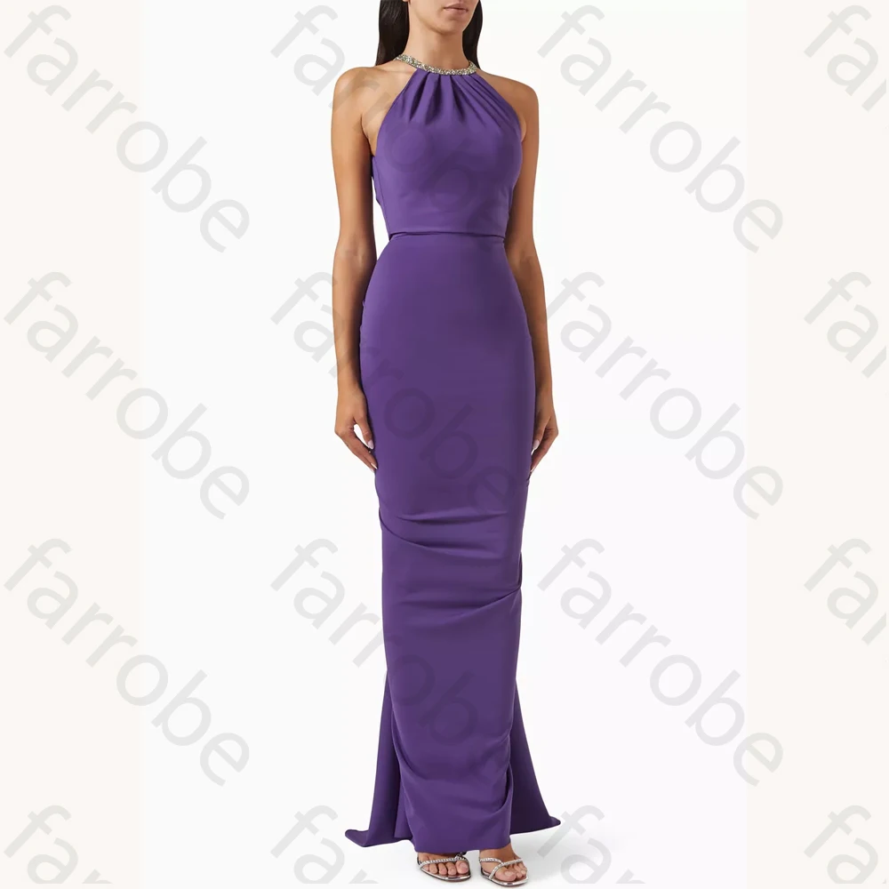Halterneck Dress in Stretch Crepe A-Line Evening Dresses Formal Sleeveless Exquisite High Quality Prom Party Gowns Customized
Halterneck Dress in Stretch Crepe A-Line Evening Dresses Formal Sleeveless Exquisite High Quality Prom Party Gowns Customized